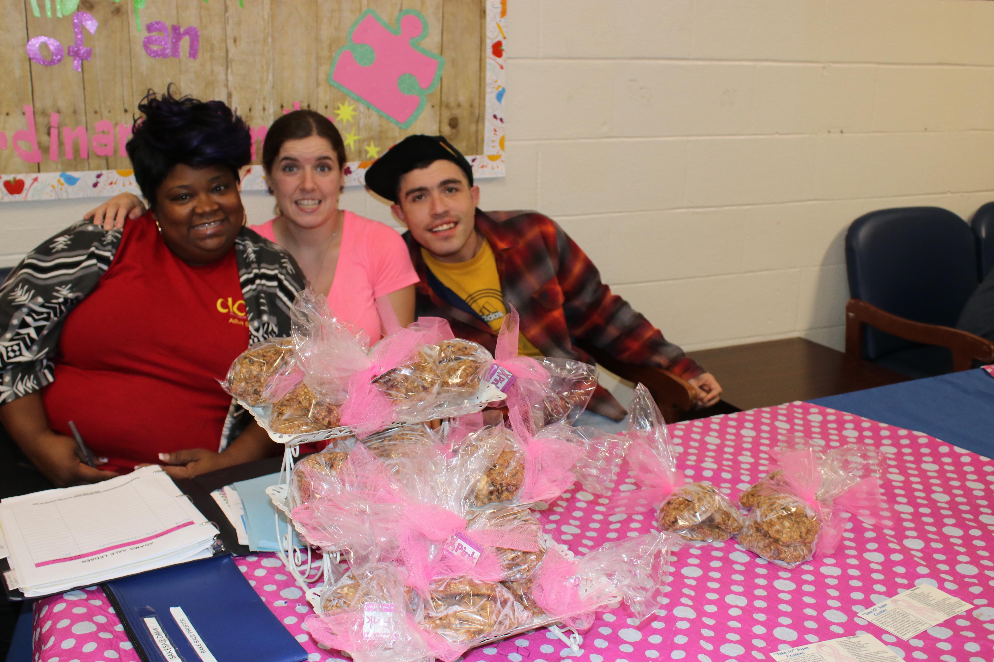 Group at breast cancer bake sale