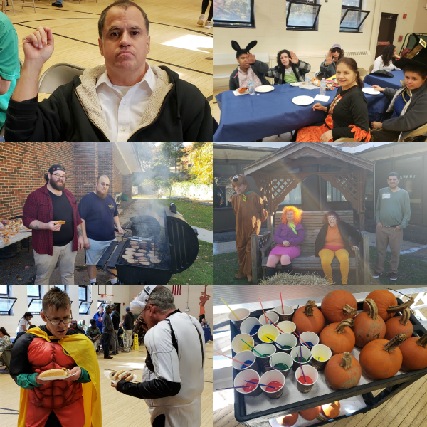 Collage of adults enjoying the Fall Fest