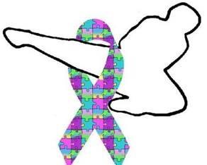Clip art of person in an awareness ribbon