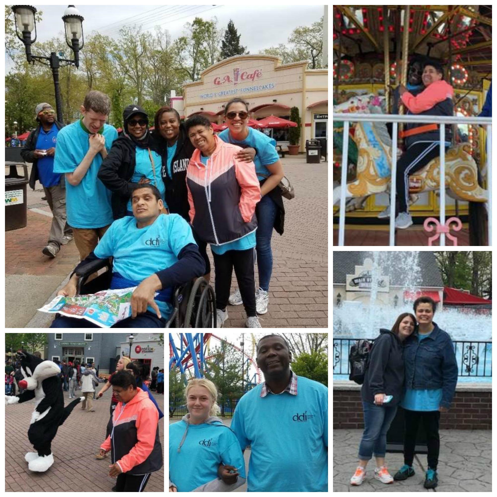 Autism Day at Six Flags Collage
