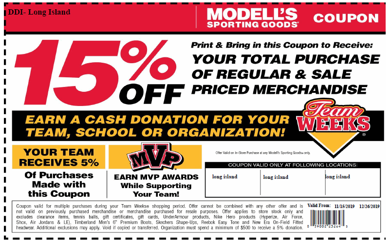 Modell's coupon