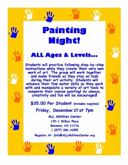 Paint night flyer