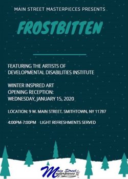 Flyer for Frostbitten exhibit
